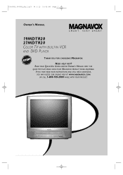Magnavox 27MDTR20 User manual,  English