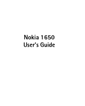 Nokia 1650 Nokia 1650 User Guide in US English