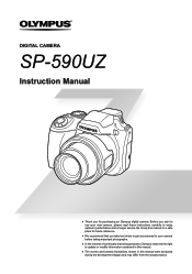 Olympus SP-590 UZ SP-590UZ Instruction Manual (English)