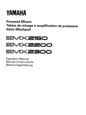 Yamaha EMX2150 Owner's Manual (image)