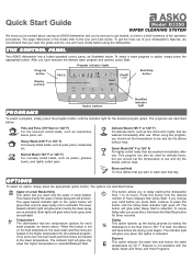 Asko D3350 User manual Quick Start Guide EN