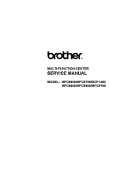 Brother International DCP-1400 Service Manual