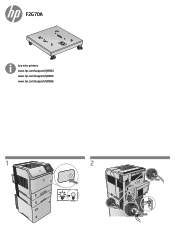 HP LaserJet Enterprise M604 Printer Stand Installation Guide