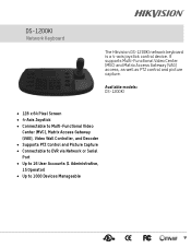 Hikvision DS-1200KI Data Sheet