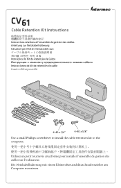 Intermec CV61 CV61 Cable Retention Kit Instructions
