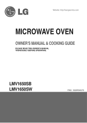LG LMV1650SW Owner's Manual