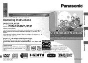 Panasonic DVD-S53S Dvd/cd Player - English/spanish