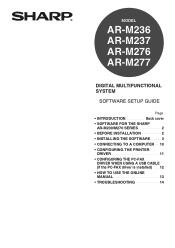 Sharp AR M277 ARM237|ARM277 Operation Manual