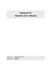 Asus L1B English Version User Manual (Hardware) for L1/Z2