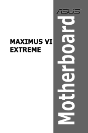 Asus MAXIMUS VI EXTREME MAXIMUS VI EXTREME User's Manual