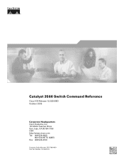 Cisco WS-C3560G-48PS-S Command Reference