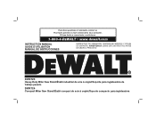 Dewalt DWX723 Instruction Manual