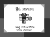 Epson PictureMate Deluxe Using PictureMate Without a Computer