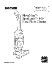 Hoover DOKITCHAPP884827 Manual