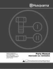 Husqvarna MZ5424SR Parts Manual