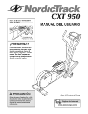 NordicTrack Cxt 950 Elliptical Spanish Manual