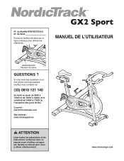 NordicTrack Gx2 Sport Bike French Manual