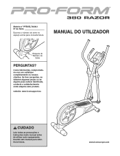 ProForm 380 Razor Elliptical Portuguese Manual