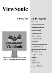 ViewSonic VP231WB User Guide