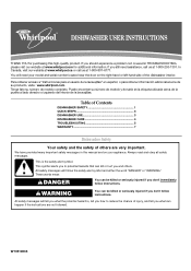 Whirlpool WDF550SAF Owners Manual