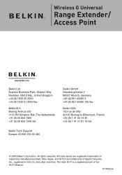 Belkin F5D7132 User Manual