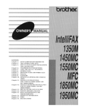 Brother International MFC-1950MC Users Manual - English