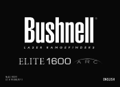 Bushnell Elite 1600 Rangefinder Owner's Manual