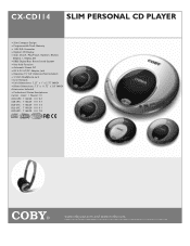 Coby CX-CD114BL Brochure