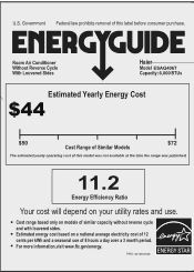Haier ESAQ406T Energy Guide