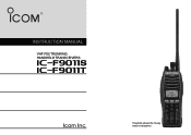 Icom F9011 / F9021 Instruction Manual