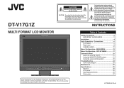 JVC DT-V17G1Z Instruction Manual