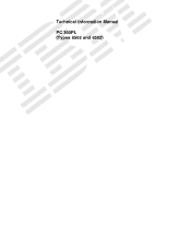 Lenovo PC 300PL Technical Information Manual 6562, 6592