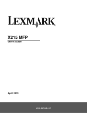 Lexmark 18S0100 User's Guide