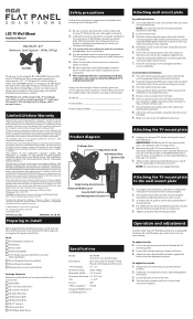 RCA MAF30BK Installation Manual