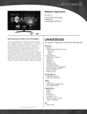 Samsung UN40ES6500FXZA Brochure