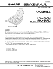 Sharp UX-4000M Service Manual