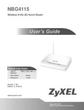 ZyXEL NBG4115 User Guide