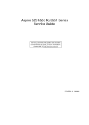 Acer Aspire 5251 Service Guide
