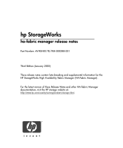 HP 316095-B21 ha-fabric manager release notes