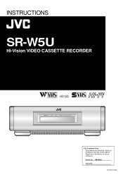 JVC SR-W5U Instruction Manual