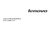 Lenovo 45J6189 Lenovo USB 2.0 Flash Drive User's Guide V1.0
