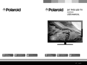 Polaroid 24GSR3000 24GSR3000 Polaroid TV Manual