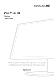 ViewSonic VG2756a-2K User Guide English