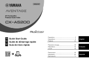 Yamaha CX-A5200 CX-A5200 Quick Start Guide