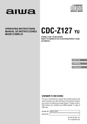 AIWA CDC-Z127 Operating Instructions