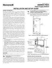 Honeywell PS24 Installation Guide