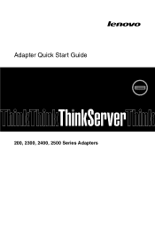 Lenovo ThinkServer TD340 (English) User Guide