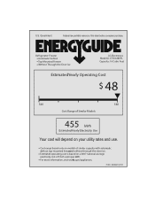 LG LTN16385PL Additional Link - Energy Guide