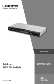 Linksys SR224R Cisco SR224R 24-Port 10/100 Switch Quick Start Guide