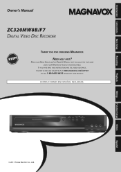 Magnavox ZC320MW8B User manual,  English (US)